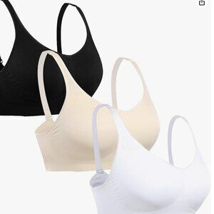 HOFISH Women's Comfortable Daily Bras No Underwire Gentle Support Medium